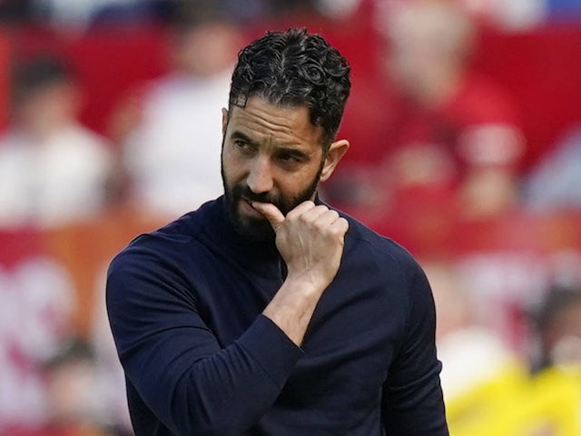 Manchester United manager Ruben Amorim on May 11, 2025