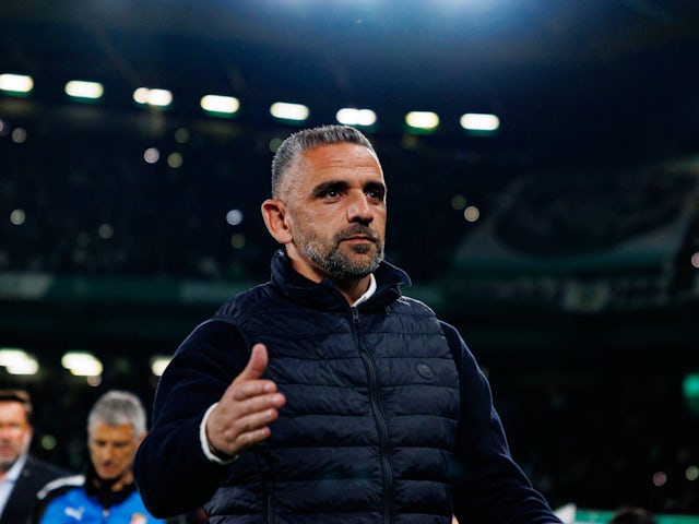 Sporting Lisbon head coach Rui Borges pictured on April 7, 2025