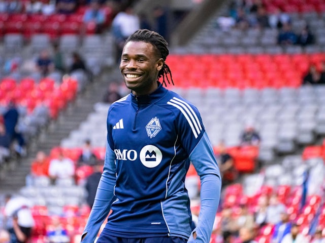 Sam Adekugbe of the Vancouver Whitecaps pictured on May 3, 2025