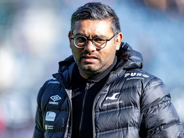 Sancheev Manoharan manages FK Haugesund on April 30, 2025