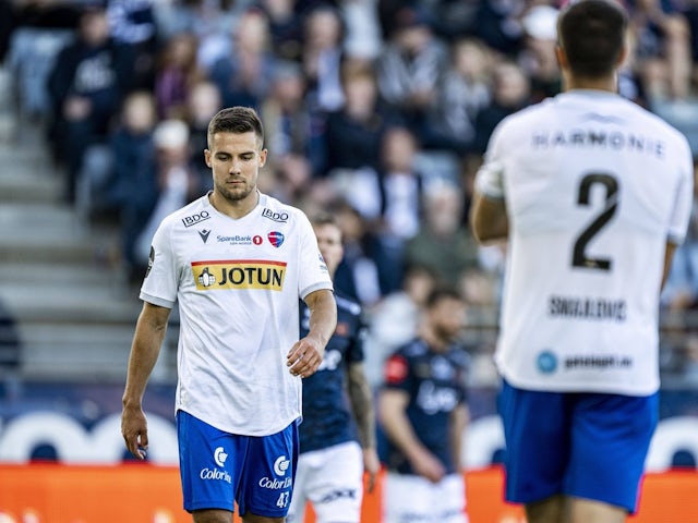 Stian Kristiansen of Sandefjord pictured on May 16, 2025