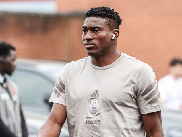 Nottingham Forest forward Taiwo Awoniyi in May 2025.