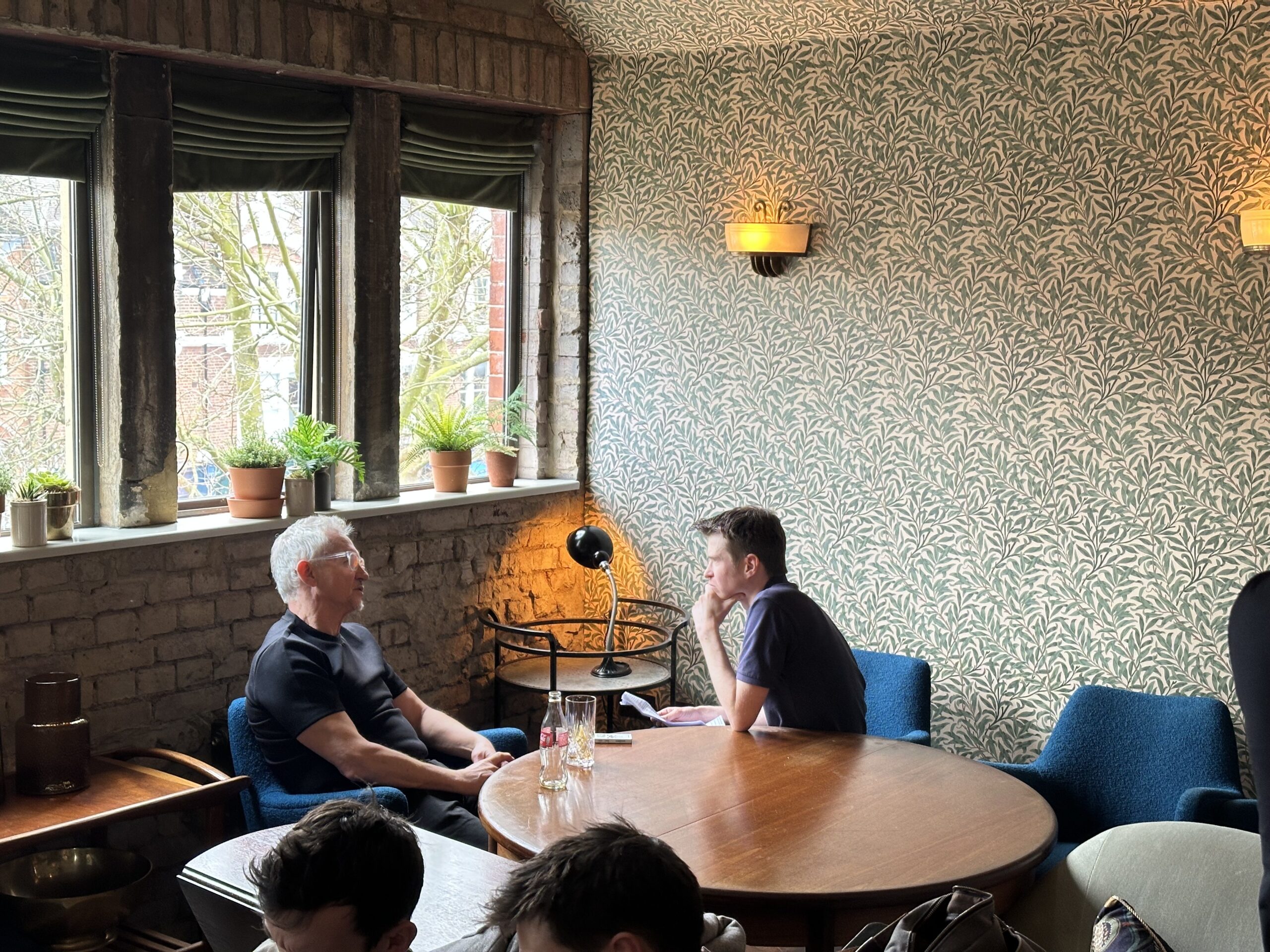 Gary Lineker chats to FourFourTwo's Chris Flanagan