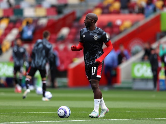 Yoane Wissa of Brentford before his side's match against Fulham, on May 18, 2025