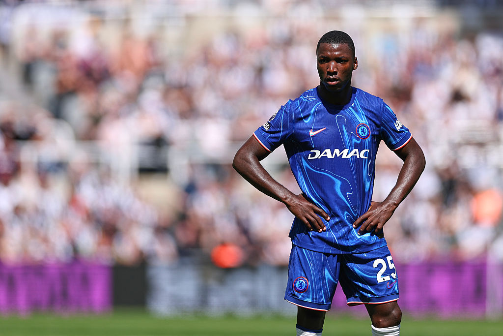 Moises Caicedo of Chelsea during the Premier League match between Newcastle United FC and Chelsea FC at St James' Park on May 11, 2025 in Newcastle upon Tyne, England. (
