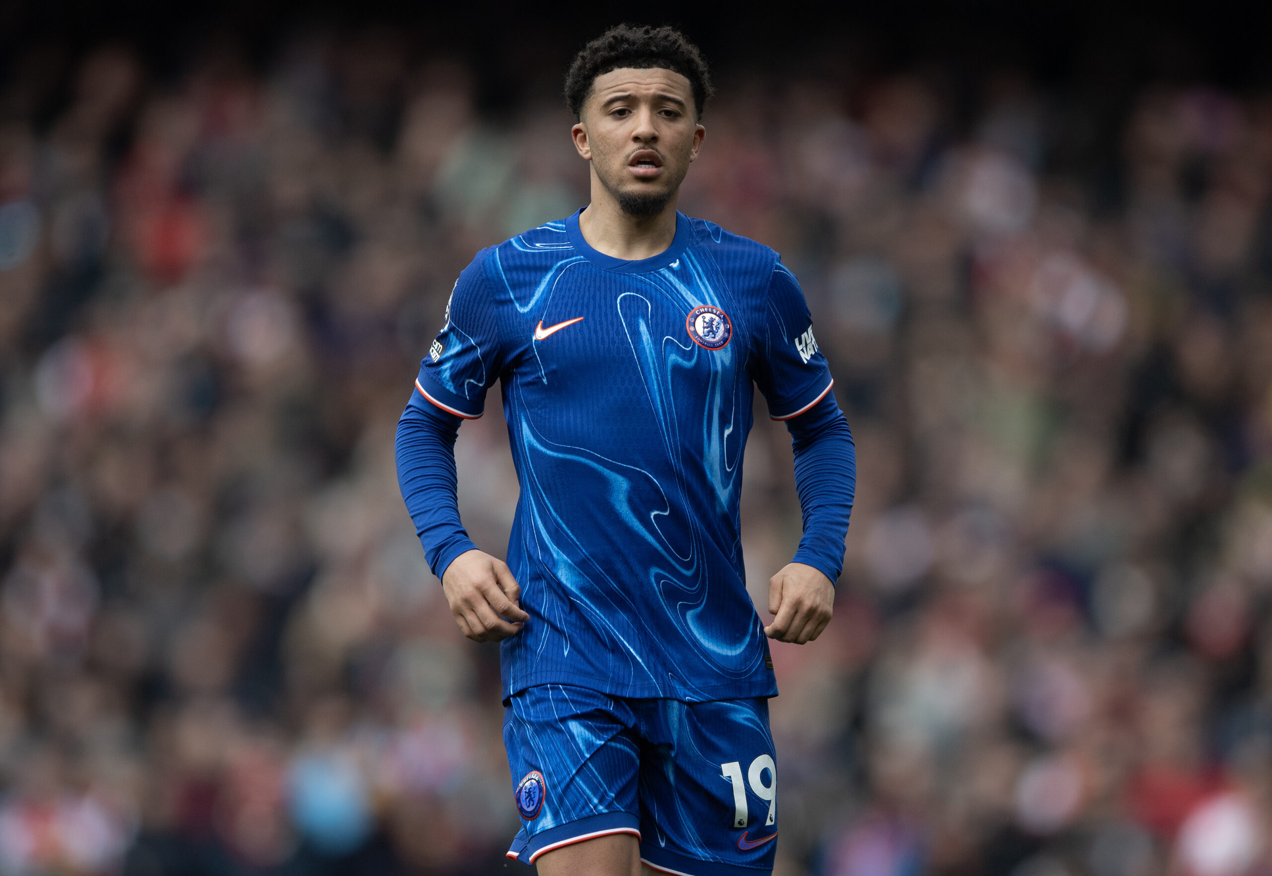 Manchester United winger Jadon Sancho has spent the season on loan at Chelsea