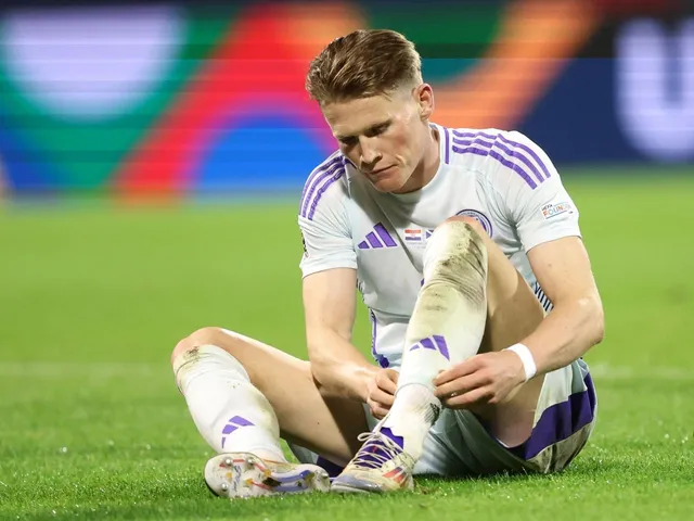 Scotland's Scott McTominay reacts during his side's UEFA Nations League match against Croatia, on October 12, 2024